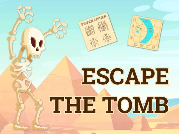 Pyramids, a skeleton, and some puzzles on paper